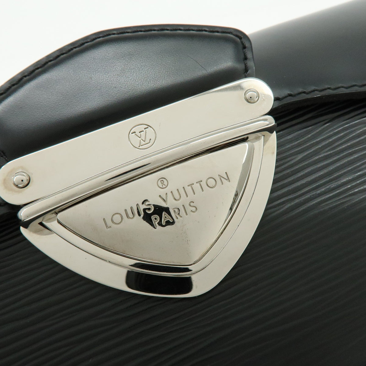 Louis Vuitton Montaigne Clutch Epi Leather, Black, Leather, Clutch