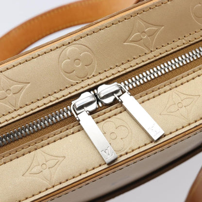 Louis Vuitton Mat Malden Monogram Vernis, Beige, Canvas, Handbag