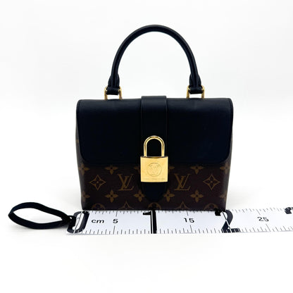 Louis Vuitton Locky Monogram Canvas with Leather, Black, Canvas, Handbag
