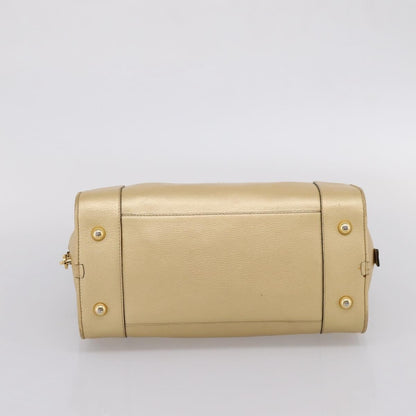 Loewe Amazona Leather, Gold, Leather, Handbag