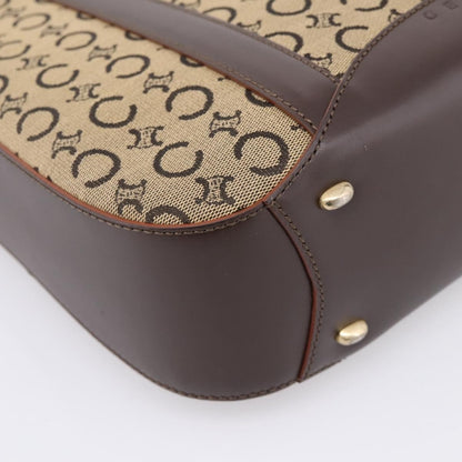 Celine C Macadam Canvas and Leather, Beige, Canvas, Tote Bag