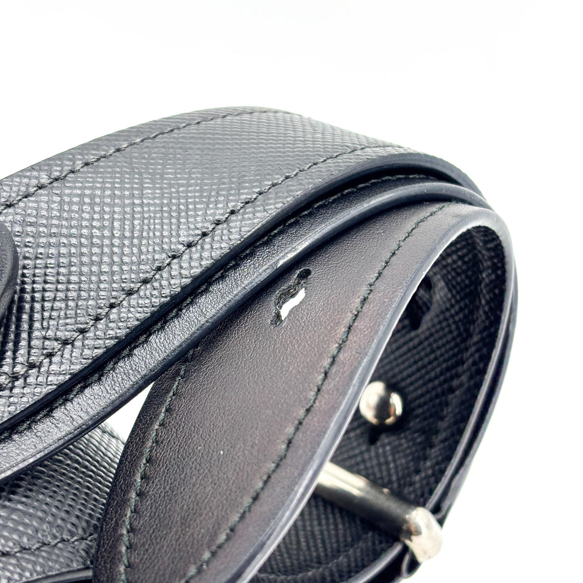 Prada Monochrome Saffiano Leather, Navy, Leather, Tote Bag