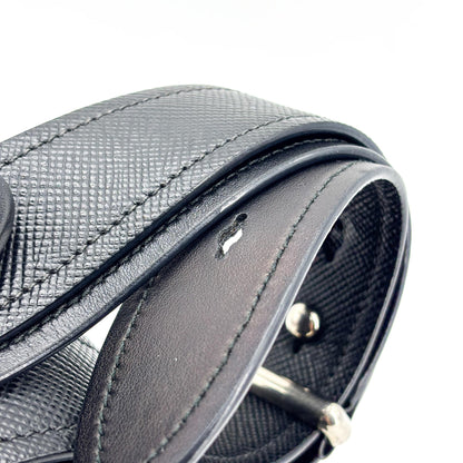 Prada Monochrome Saffiano Leather, Navy, Leather, Tote Bag