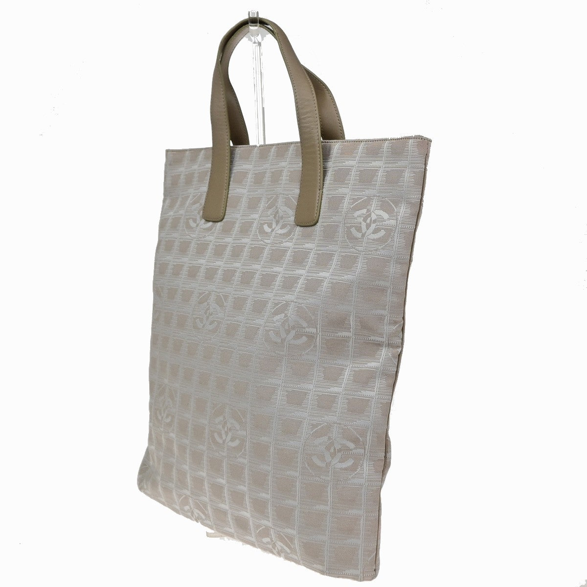 Chanel Travel Line Nylon, Beige, Nylon, Tote Bag