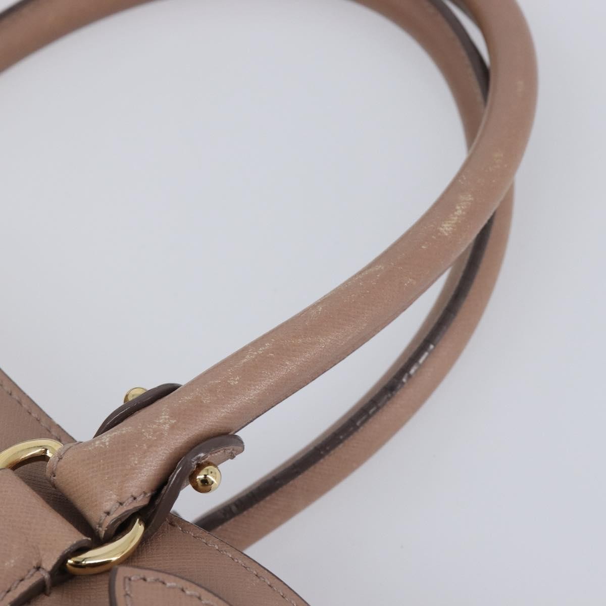 Salvatore Ferragamo Batik Leather, Beige, Leather, Tote Bag