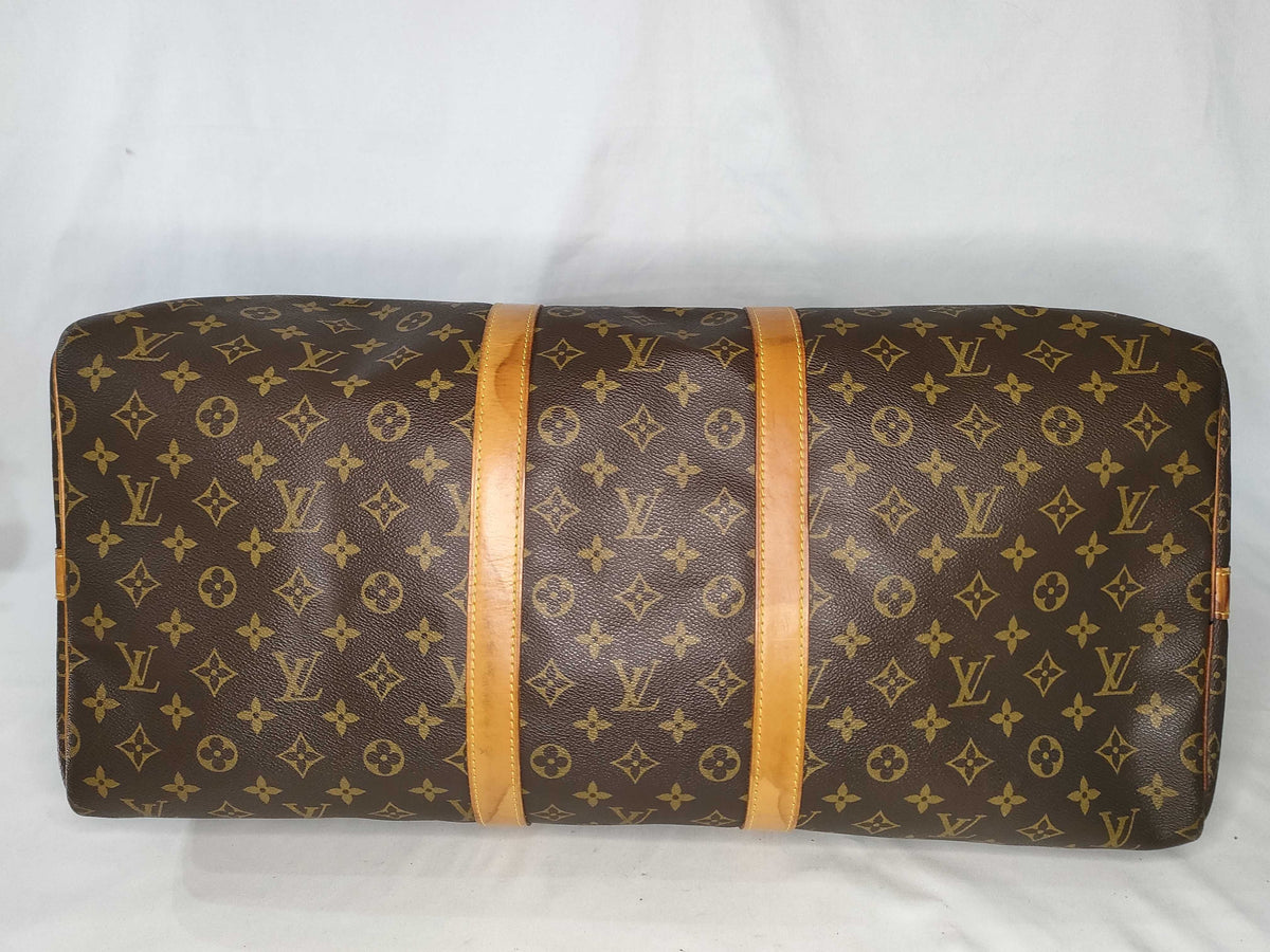 Louis Vuitton Keepall Monogram Canvas, Brown, Canvas, Travel Bag