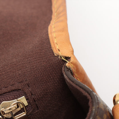 Louis Vuitton Menilmontant Handbag Monogram Canvas, BROWN, CANVAS, Crossbody bag