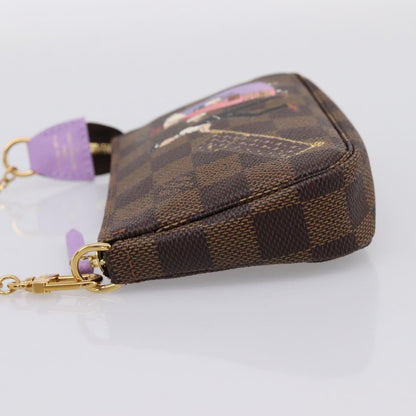 Louis Vuitton Pochette Accessoires Limited Edition Damier, Brown, Canvas, Clutch