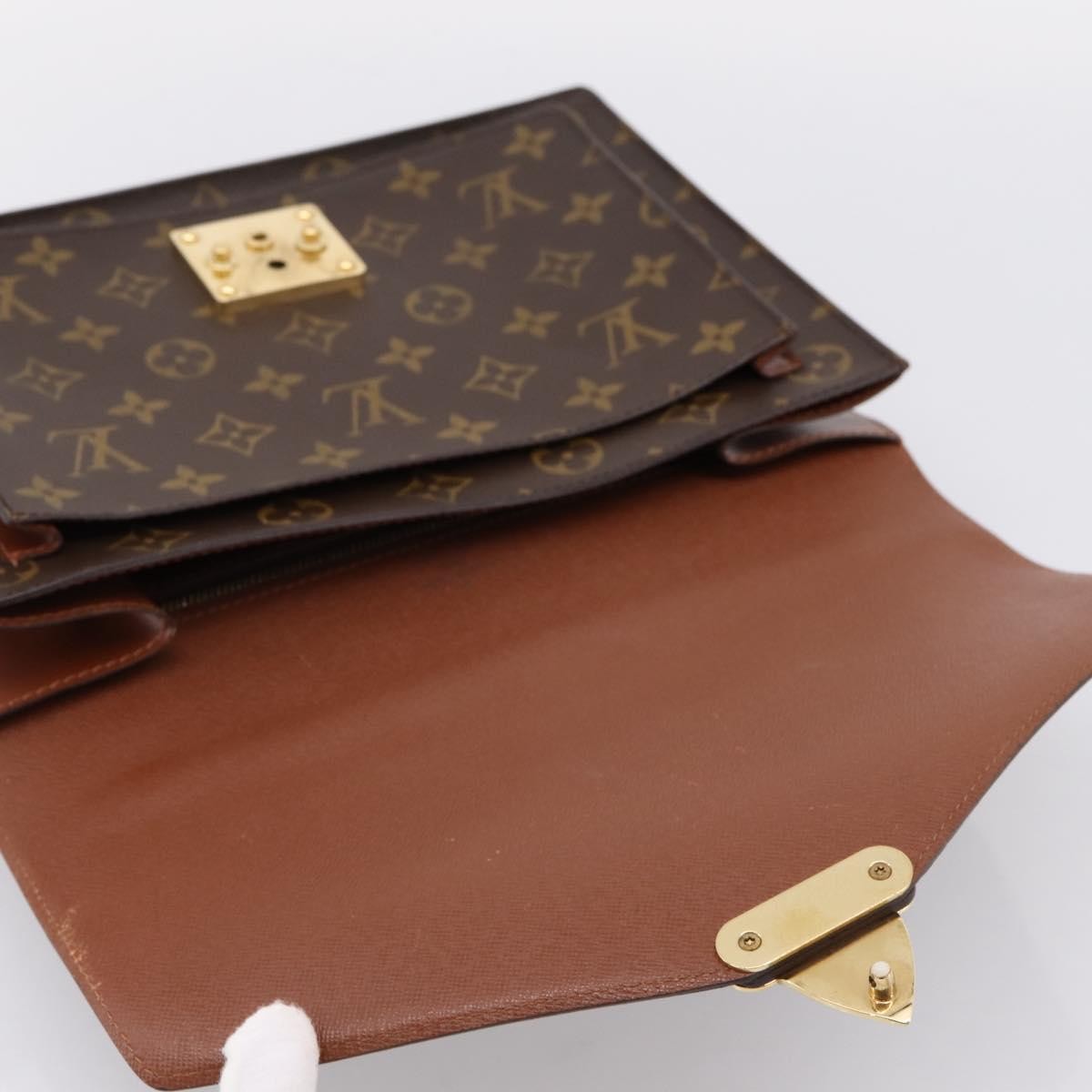 Louis Vuitton Monceau Monogram Canvas, Brown, Canvas, Handbag