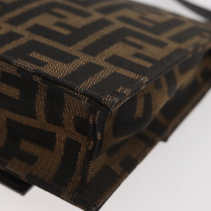 Fendi Baguette Zucca Canvas, Brown, Canvas, Handbag