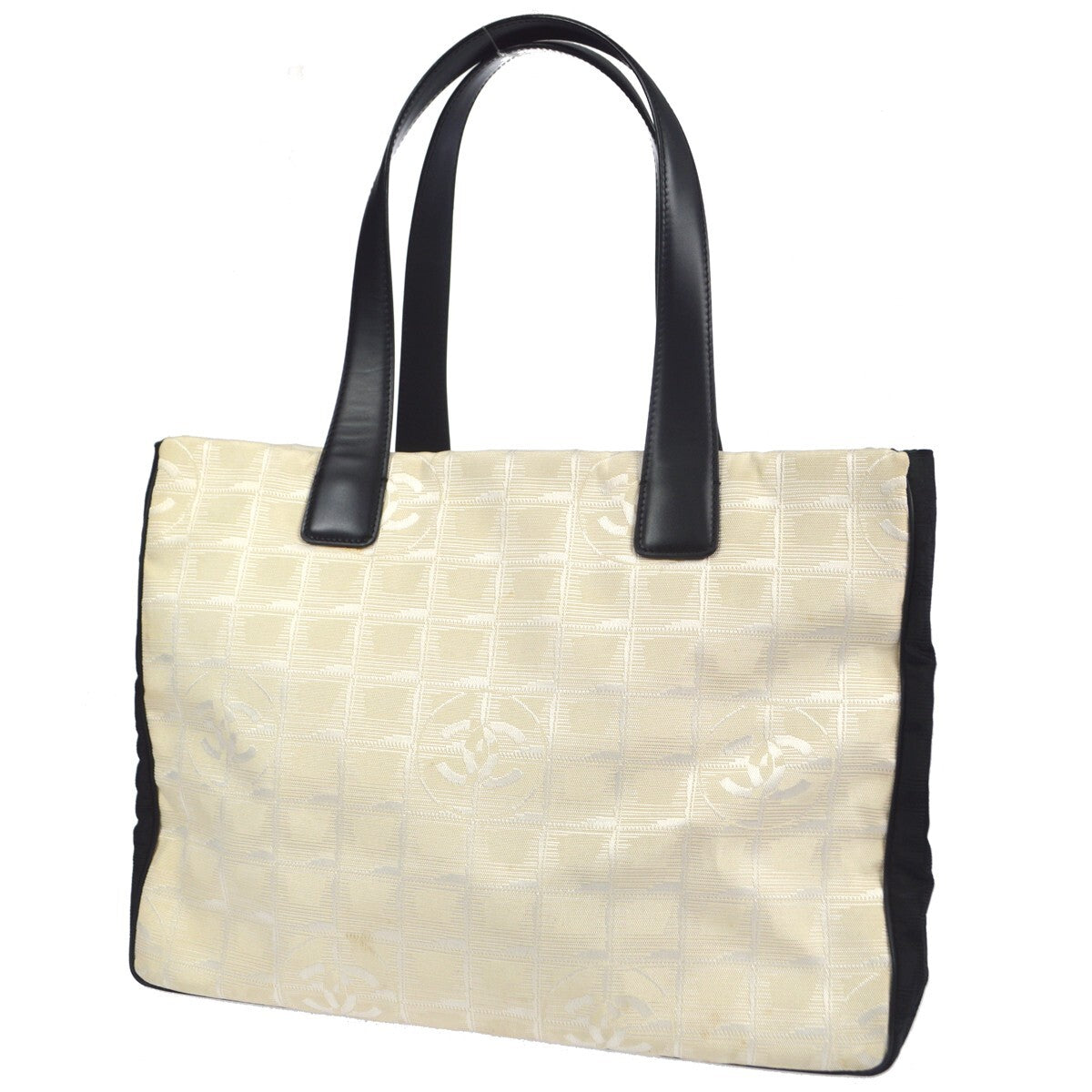 Chanel Travel Line Nylon, White, Nylon, Tote Bag