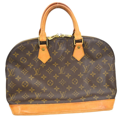 Louis Vuitton Alma Monogram, Brown, Canvas, Handbag