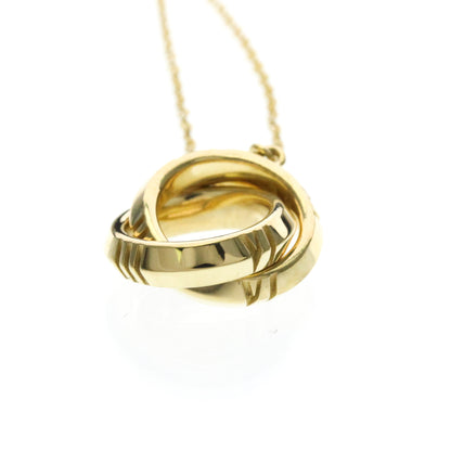 Tiffany & Co. Atlas X Closed Interlocking Pendant 18K Yellow Gold, Gold, Yellow Gold, Necklace