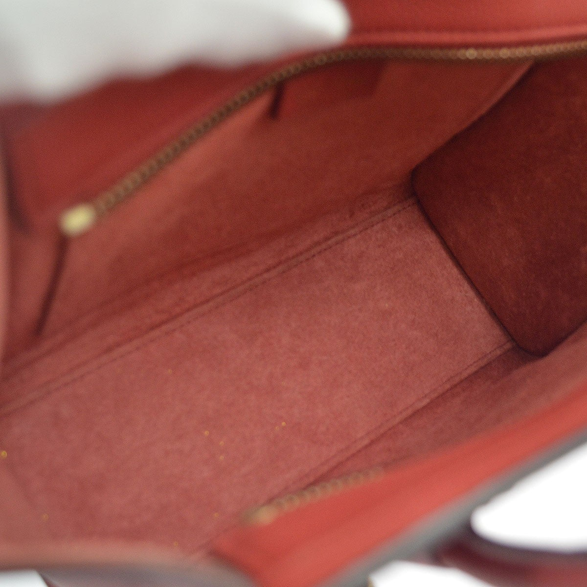 Celine Luggage Grainy Leather, Red, Leather, Handbag