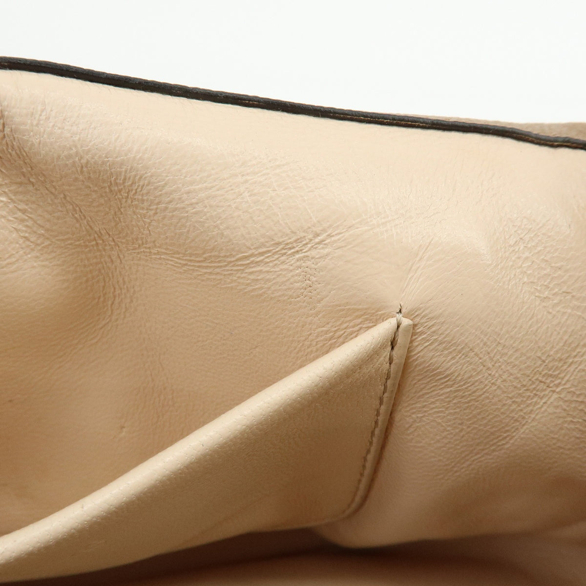 Chloe Elsie Chain Leather, Brown, Leather, Shoulder Bag