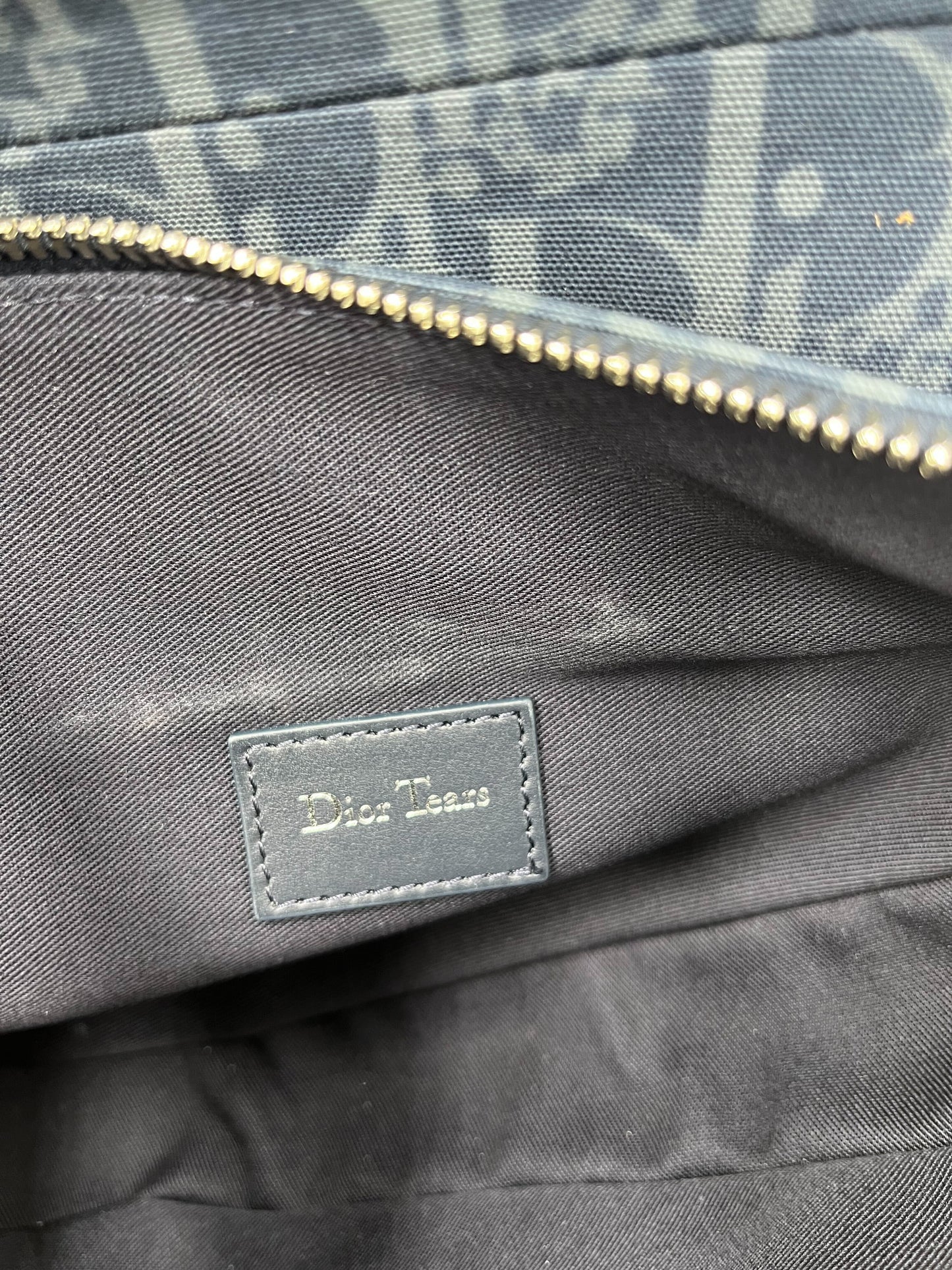Christian Dior Saddle Tripple Pouch Oblique Canvas, BLACK, CANVAS, Crossbody bag
