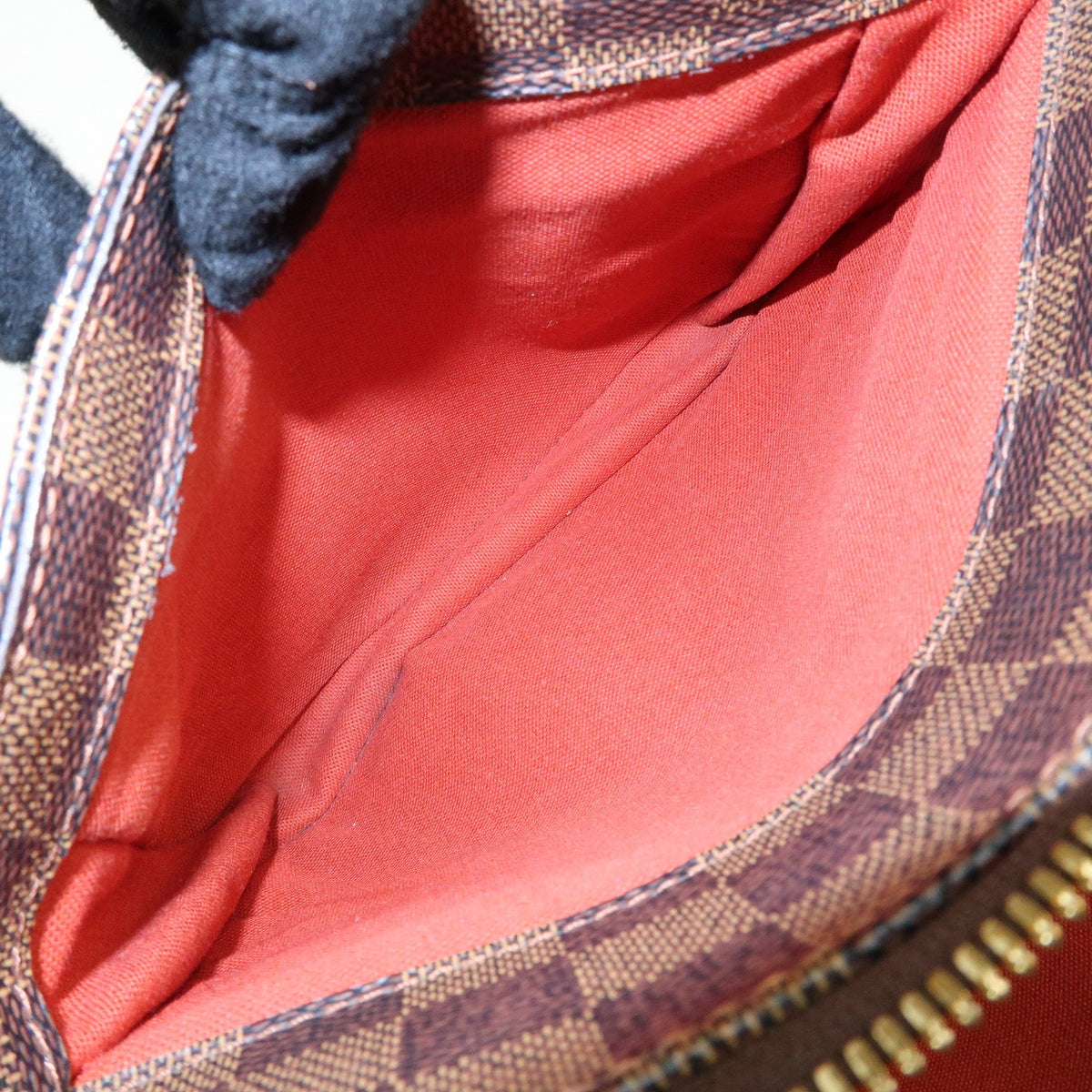 Louis Vuitton Belem Damier, Brown, Canvas, Handbag