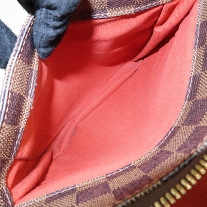 Louis Vuitton Belem Damier, Brown, Canvas, Handbag