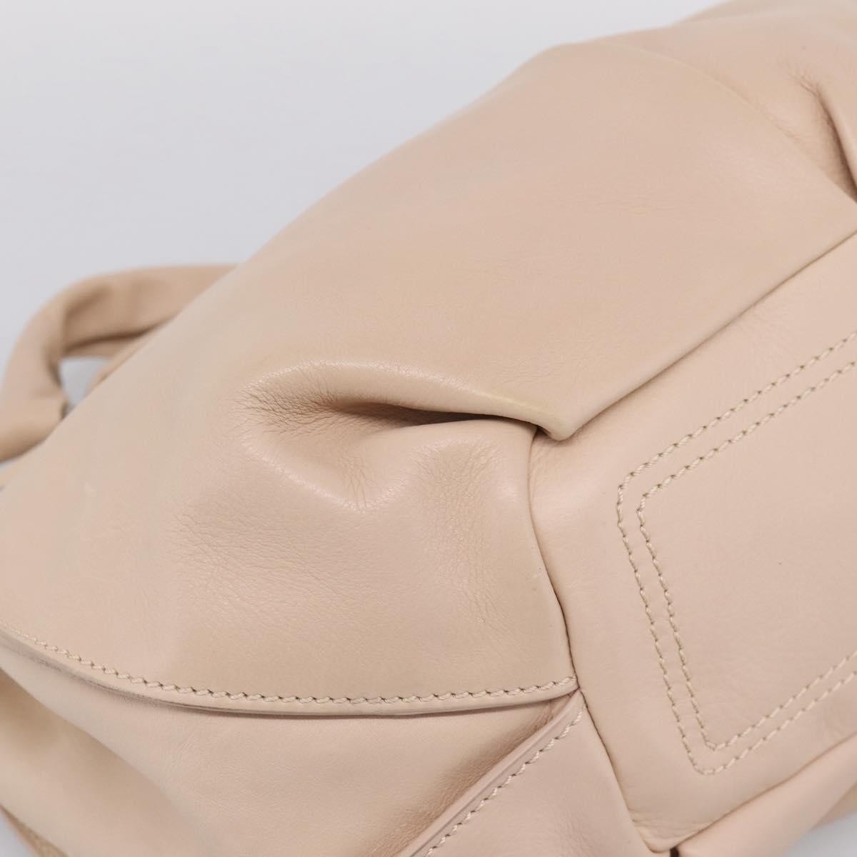 Celine Bittersweet Leather, Beige, Leather, Handbag