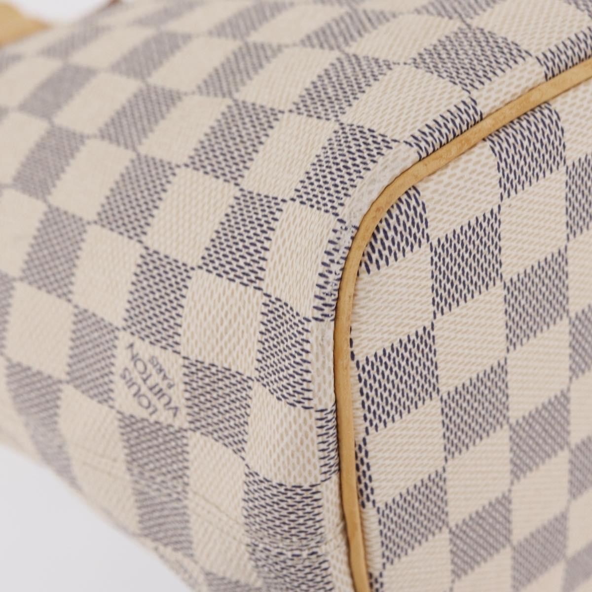 Louis Vuitton Saleya Damier, White, Canvas, Handbag