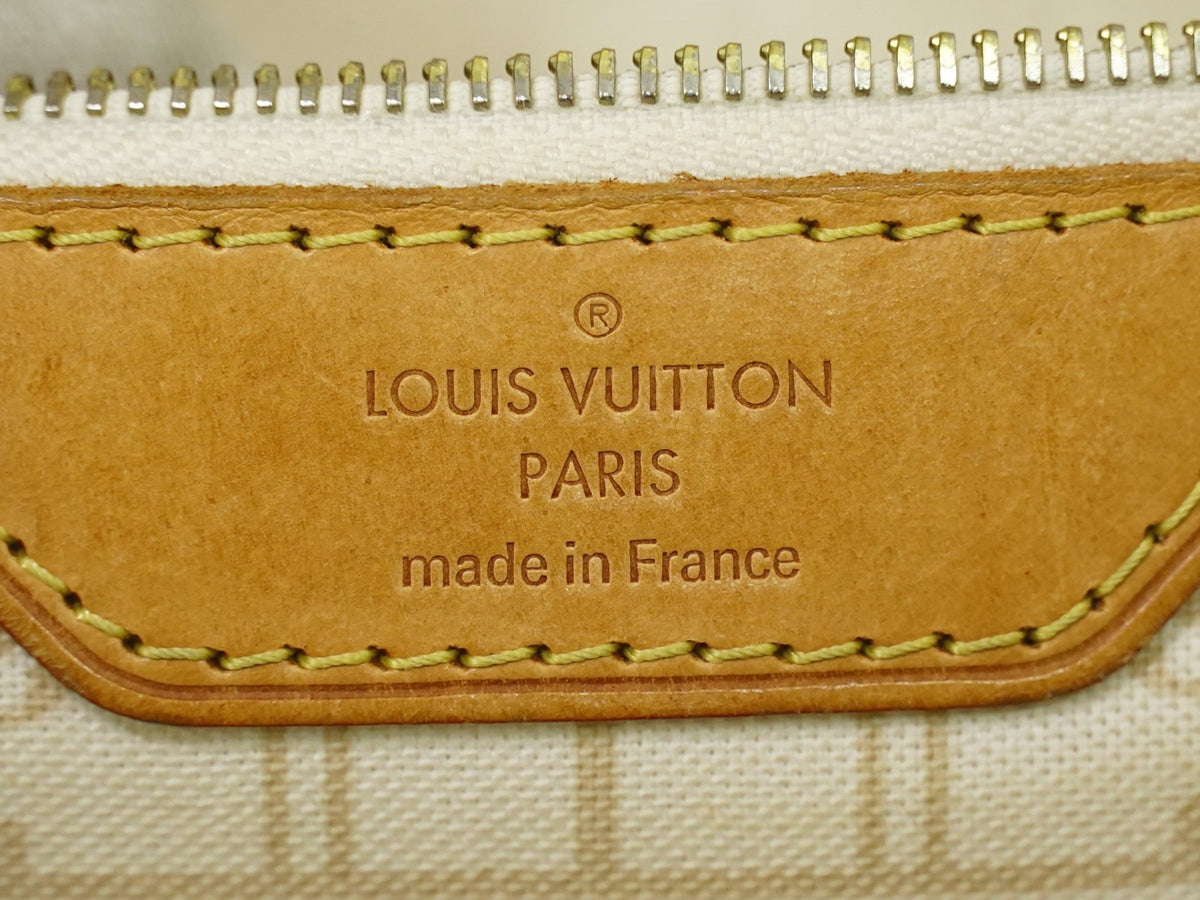 Louis Vuitton Neverfull Damier, Beige, Canvas, Tote Bag