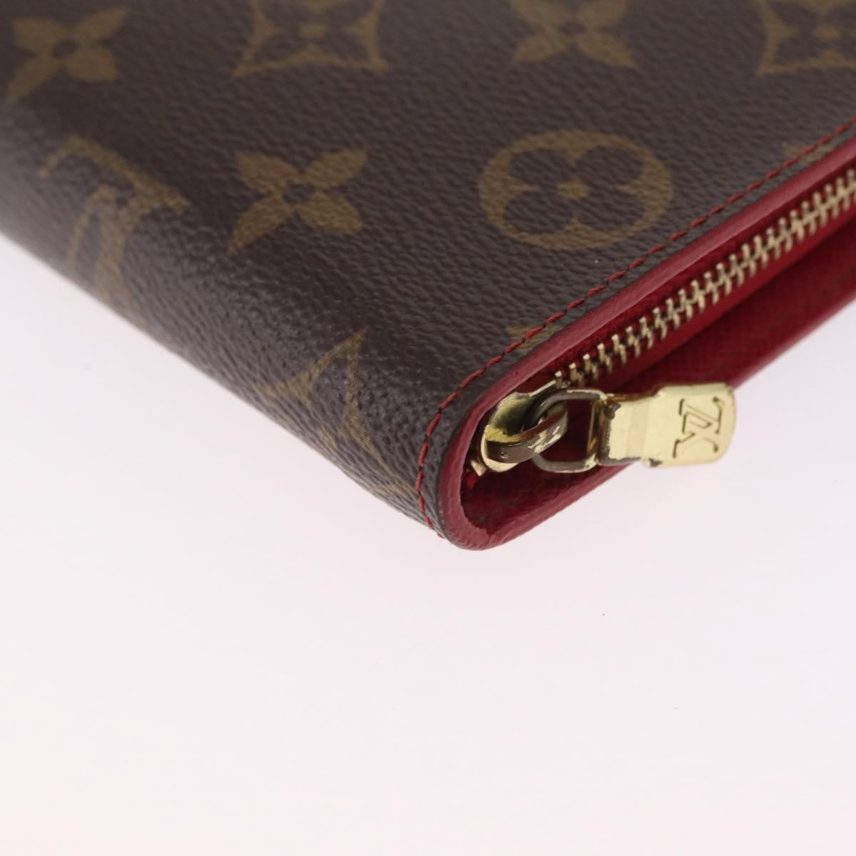Louis Vuitton Porte-Monnaie Zippy Limited Edition Monogram Cerises, Red, Canvas, Wallet