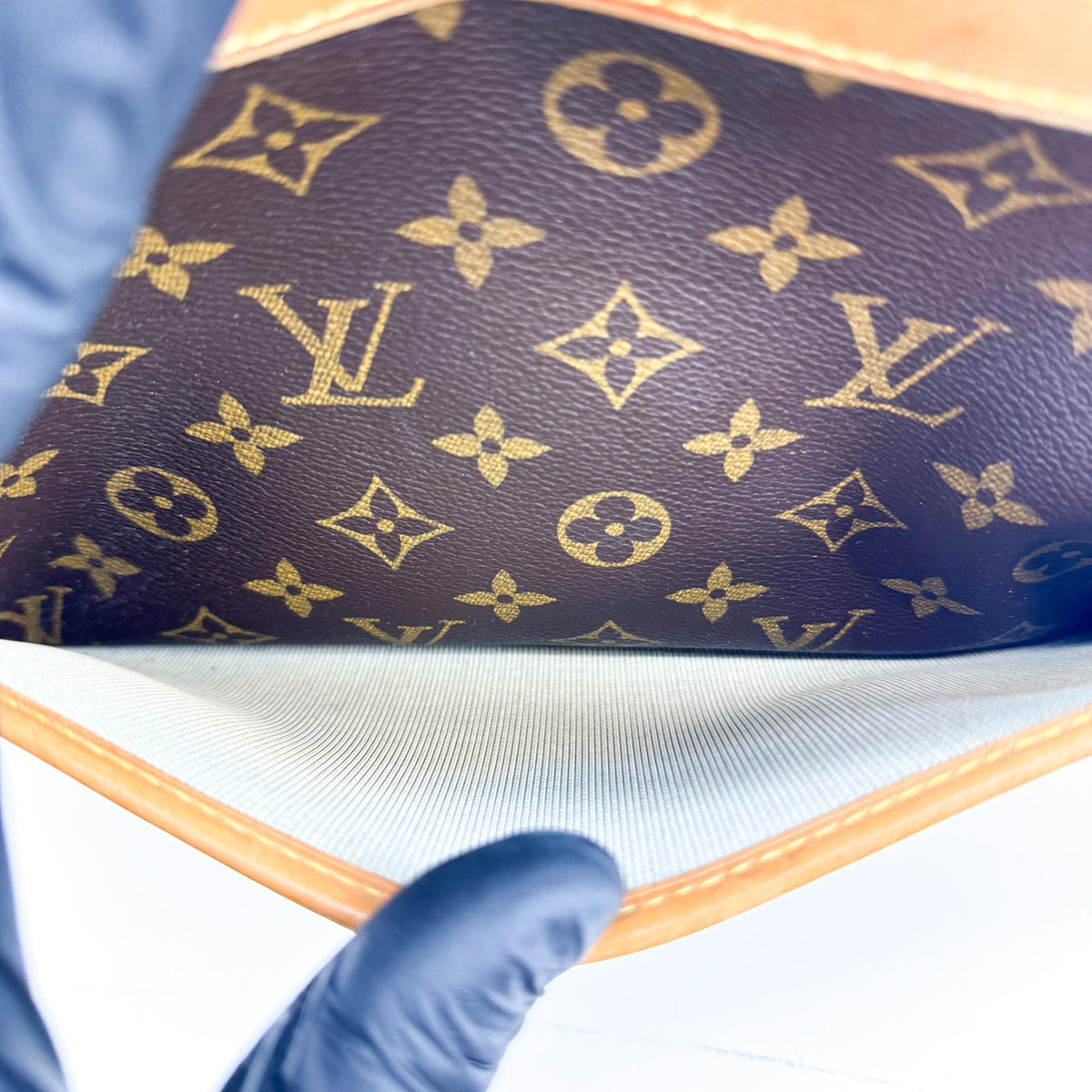 Louis Vuitton Trouville Monogram Canvas, Brown, Canvas, Handbag