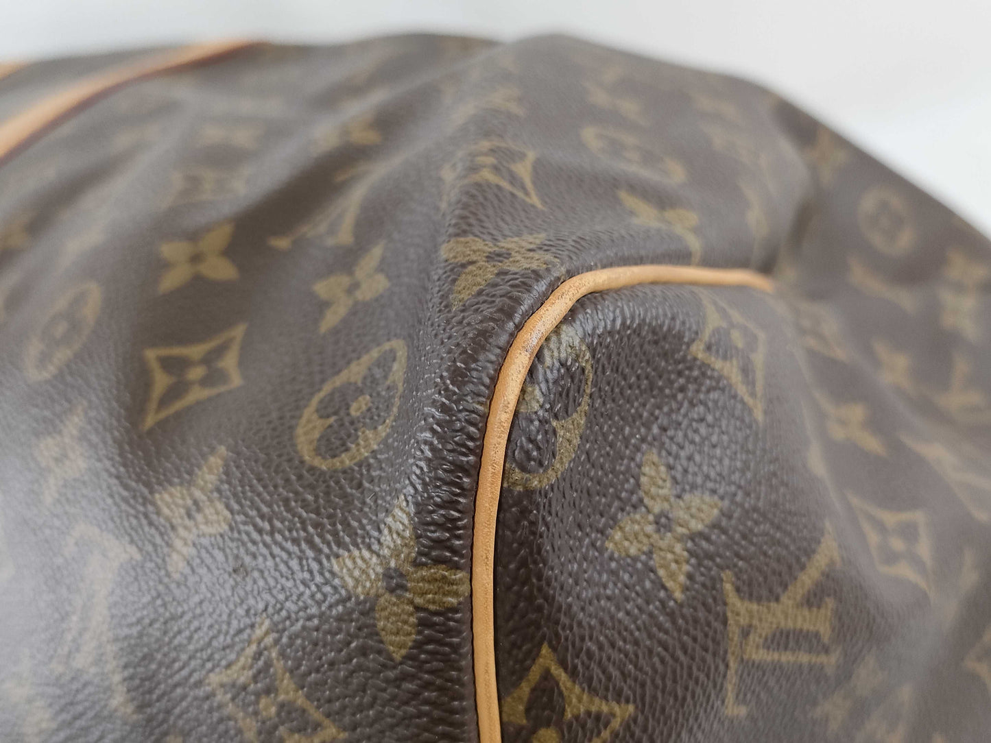 Louis Vuitton Keepall Bag Monogram Canvas, Brown, Leather, Travel Bag