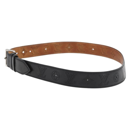 Louis Vuitton Perforated Leather Belt Perforated LV Monogram Leather, Black, Leather, Belt