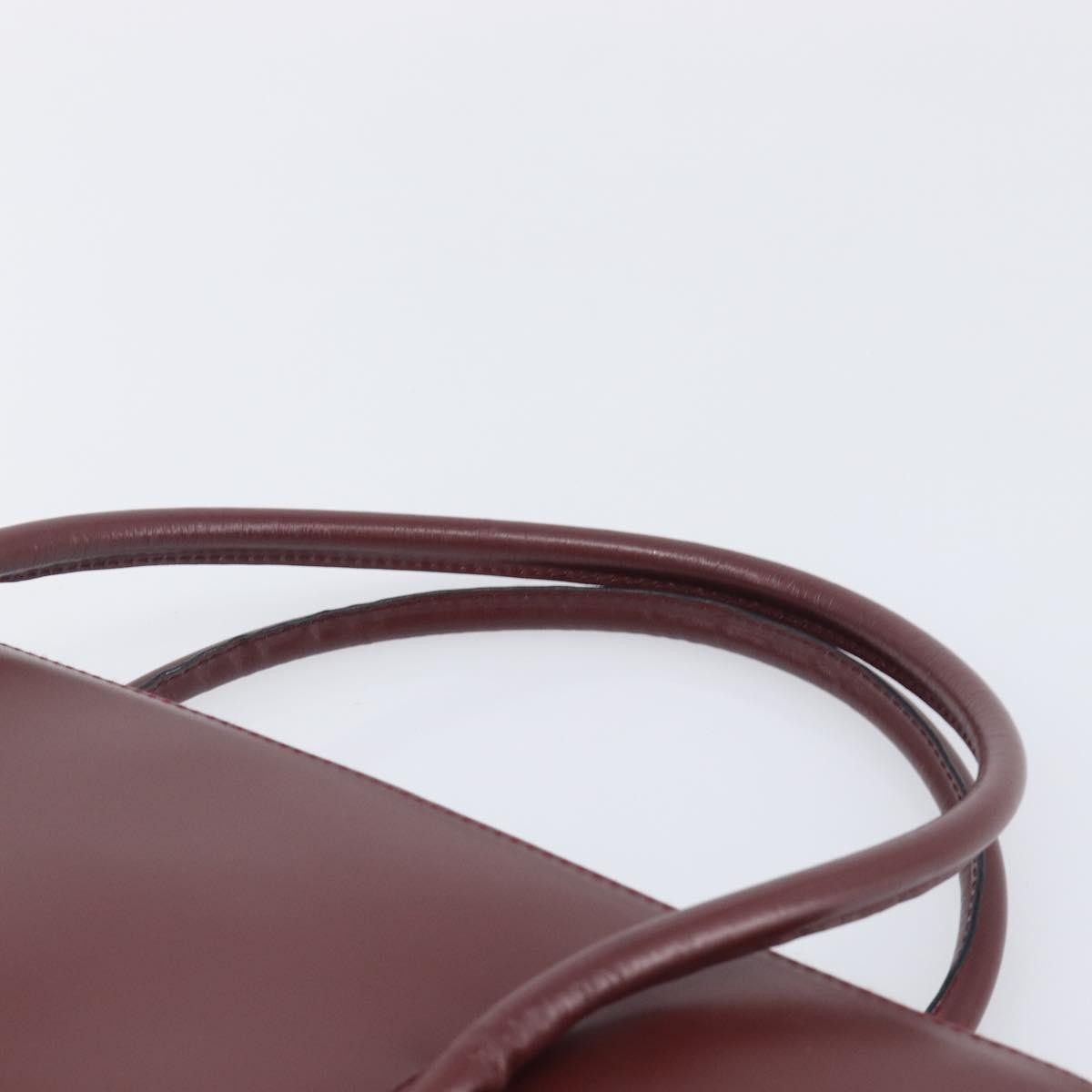 Cartier Must Line Leather, Burgundy, Leather, Handbag