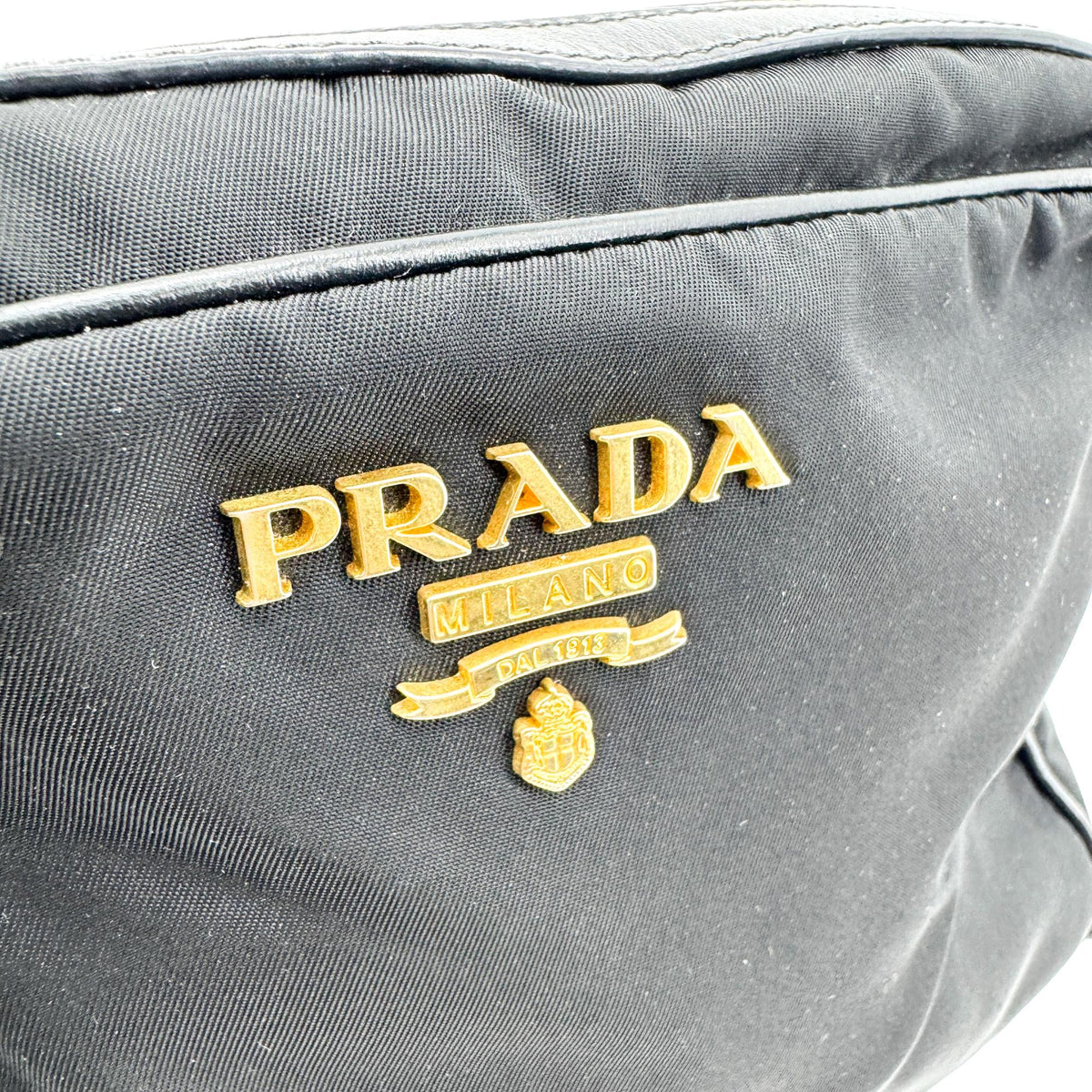 Prada Camera Tessuto, Black, Nylon, Crossbody Bag