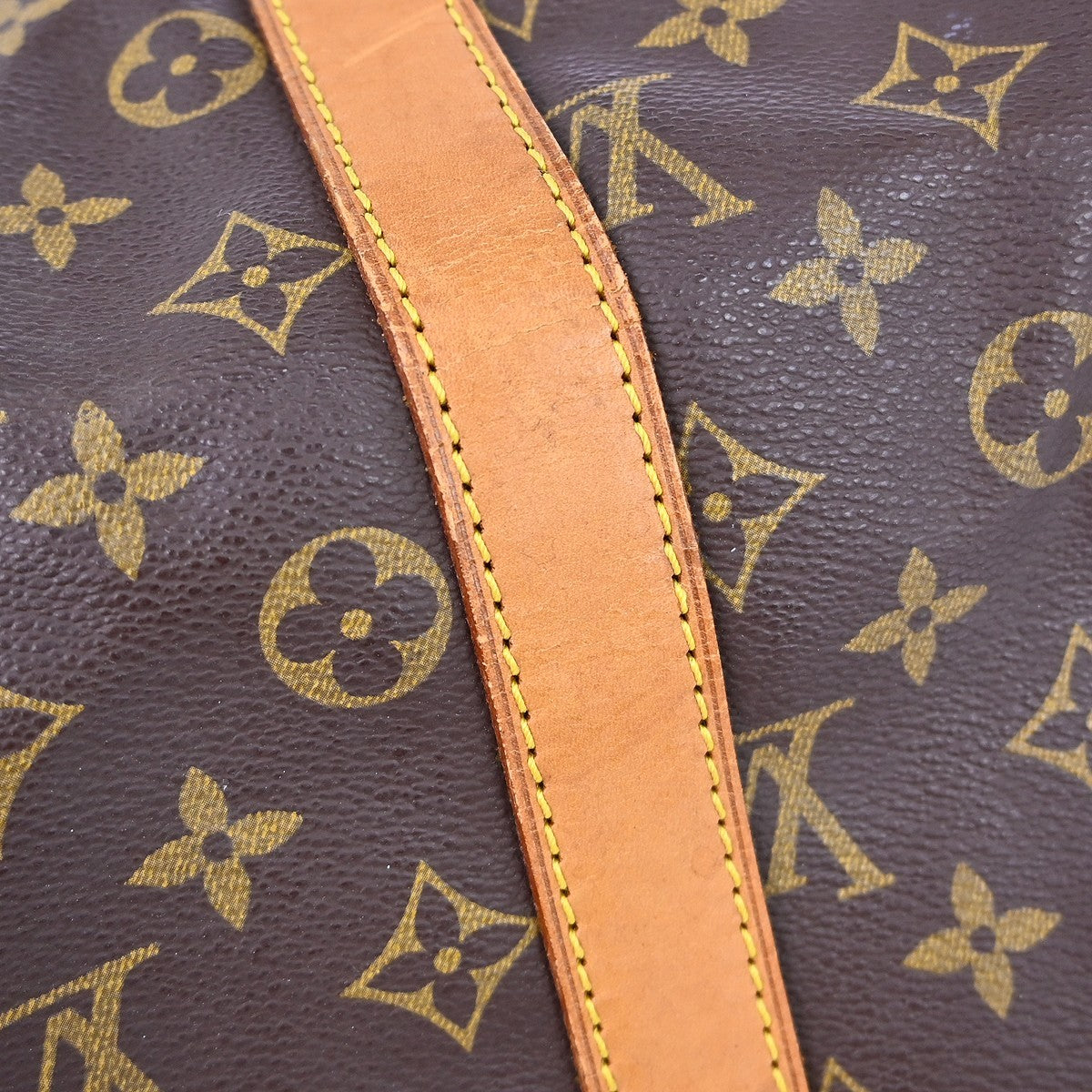 Louis Vuitton Keepall Bandoulière Monogram, Brown, Canvas, Travel Bag