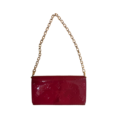 Louis Vuitton Ana Bag Monogram Vernis, Red, Leather, Handbag