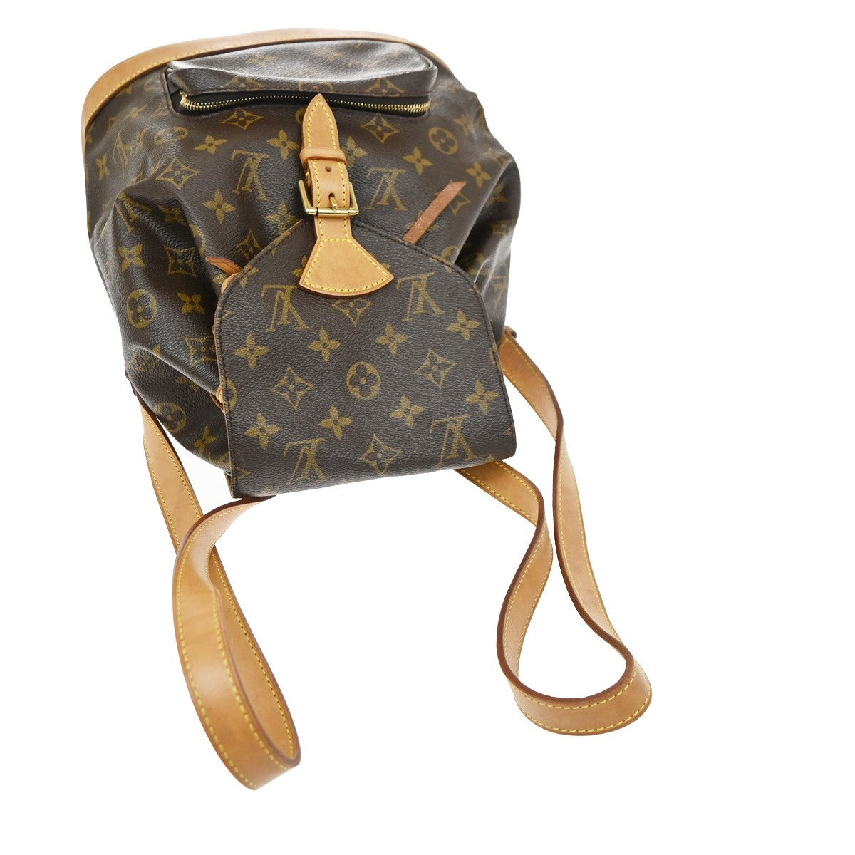 Louis Vuitton Vintage Montsouris Monogram Canvas, Brown, Canvas, Backpack