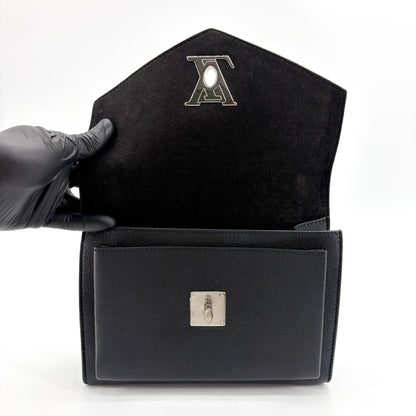 Louis Vuitton Mylockme Leather, Black, Leather, Handbag