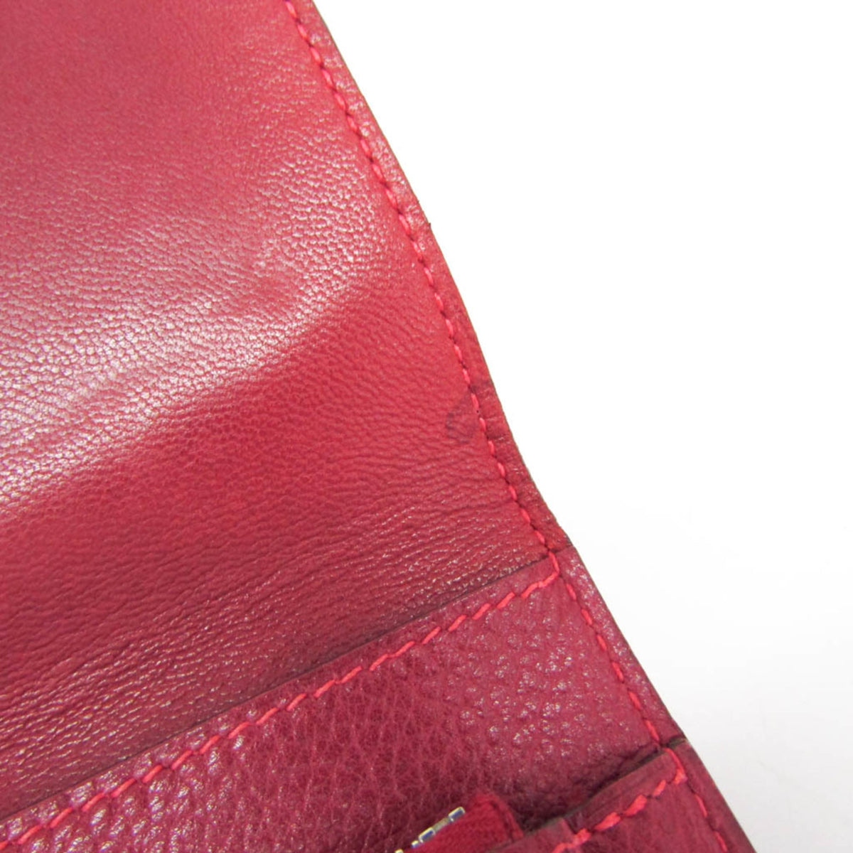 Hermes Dogon Compact Leather, Red, Leather, Wallet