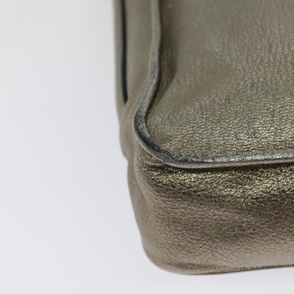 Loewe Anagram Leather, Gold, Leather, Tote Bag