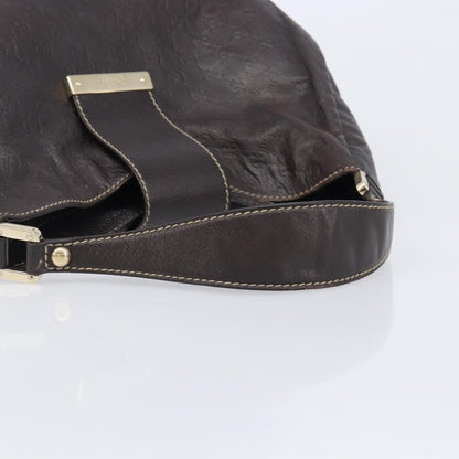 Gucci New Ladies Web Hobo Guccissima Leather, Brown, Leather, Shoulder Bag