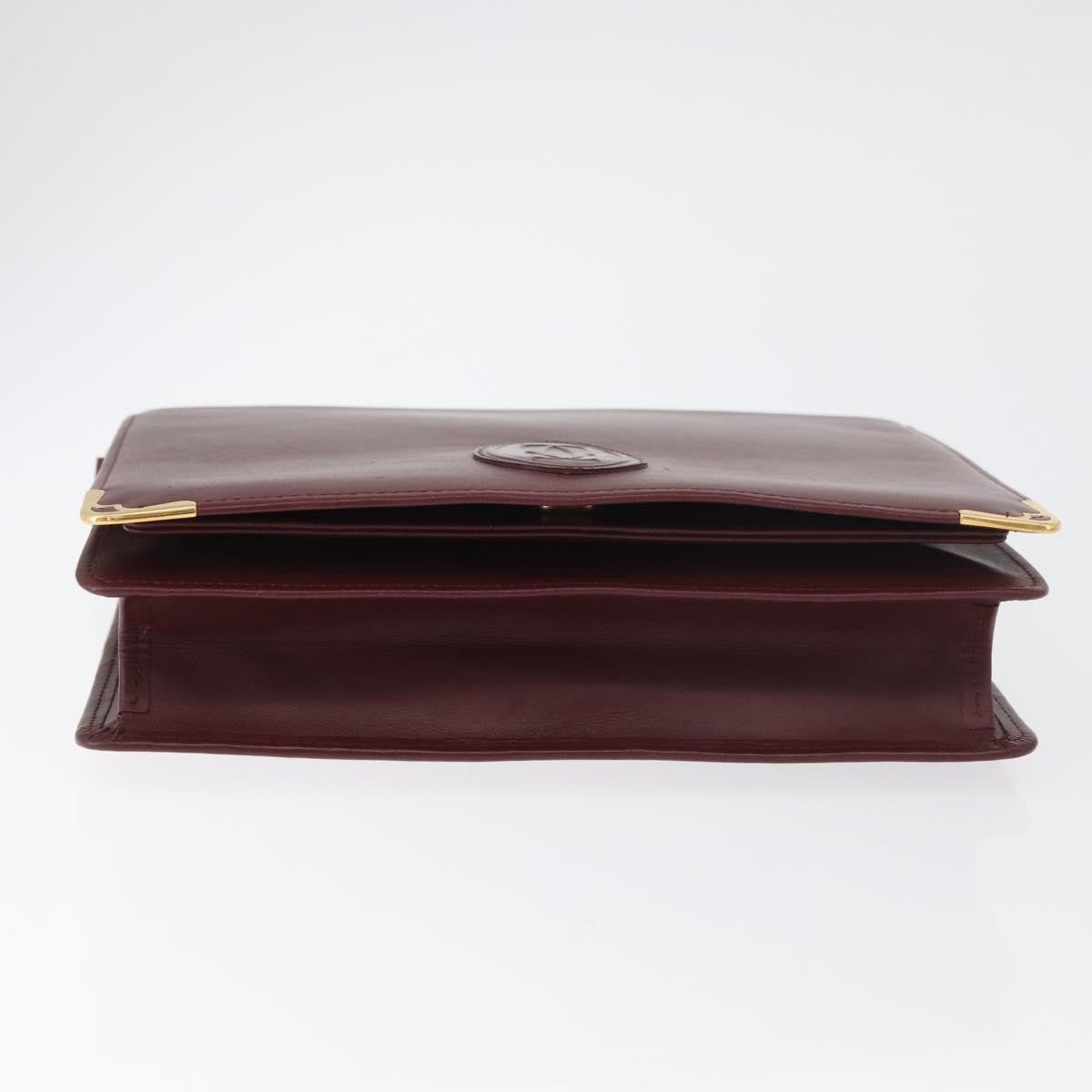 Cartier Must de Cartier Clutch Leather, Burgundy, Leather, Clutch