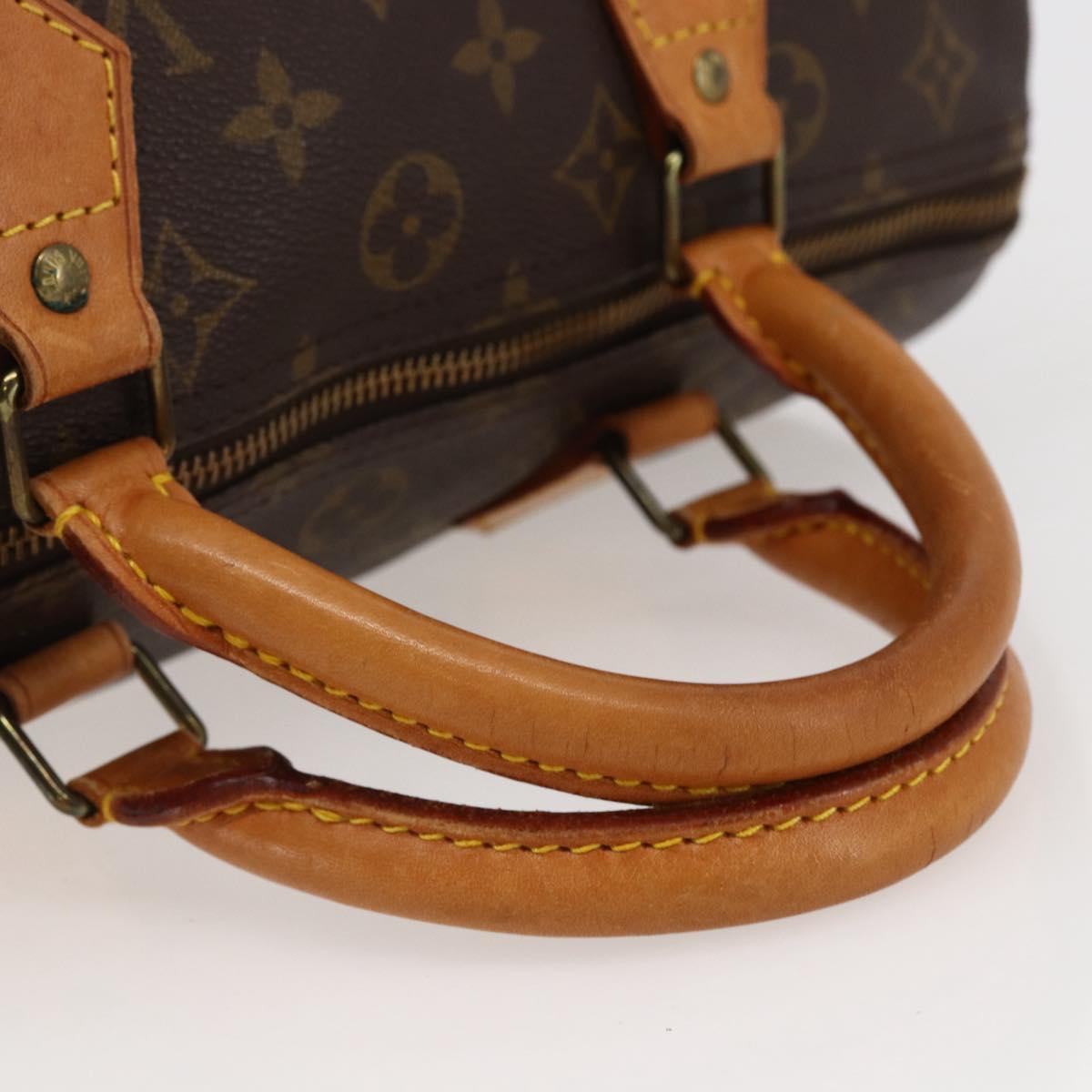 Louis Vuitton Speedy Handbag Monogram Canvas, BROWN, CANVAS, Handbag