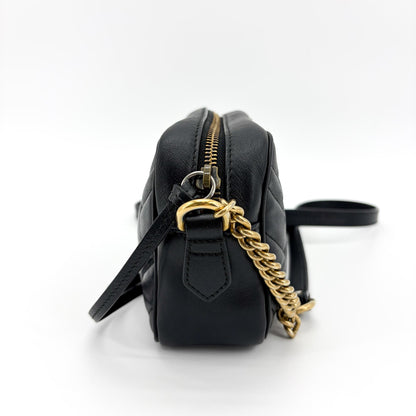 Gucci GG Marmont Matelasse Leather, Black, Leather, Shoulder Bag