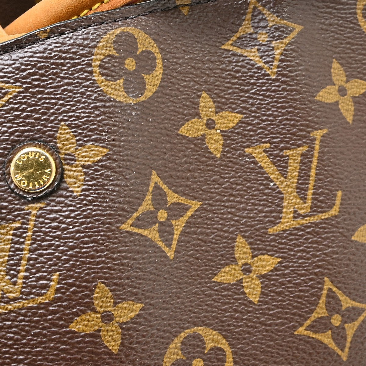 Louis Vuitton Montaigne Monogram Canvas, Brown, Canvas, Handbag
