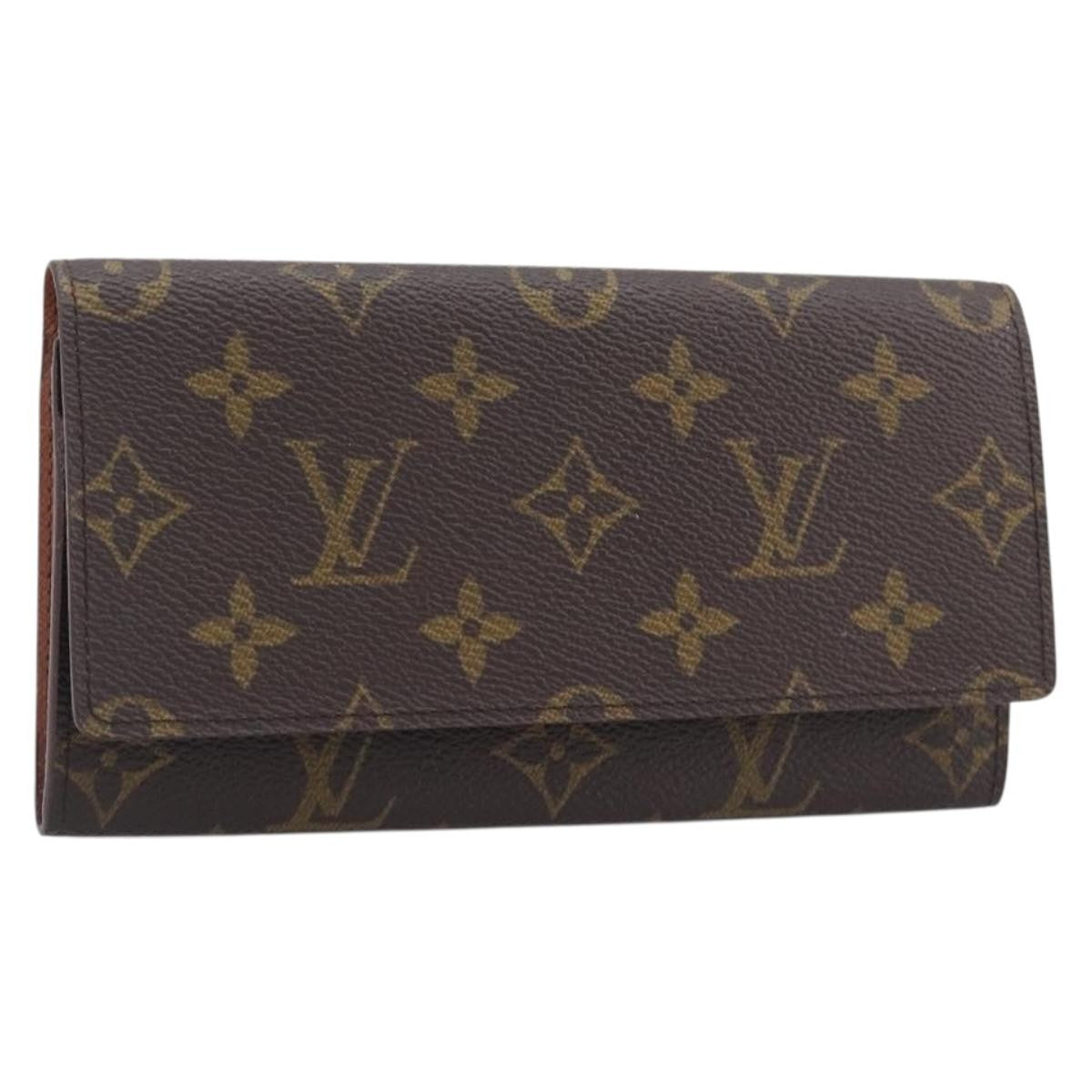 Louis Vuitton Long Macassar Monogram Canvas, Brown, Canvas, Wallet