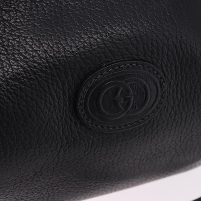 Gucci Shoulder Leather, Black, Leather, Shoulder Bag