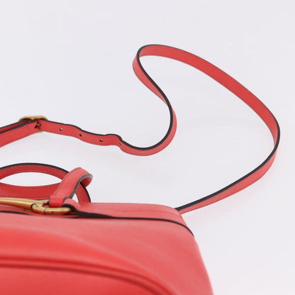 Gucci Bright Bit Convertible Leather, Red, Leather, Tote Bag