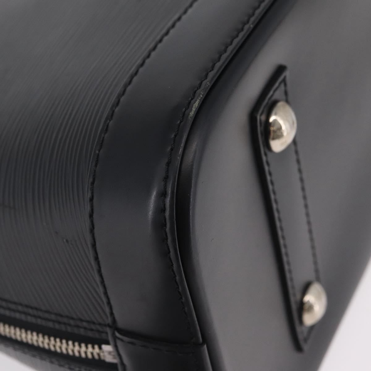 Louis Vuitton Alma Epi Leather, Black, Leather, Handbag