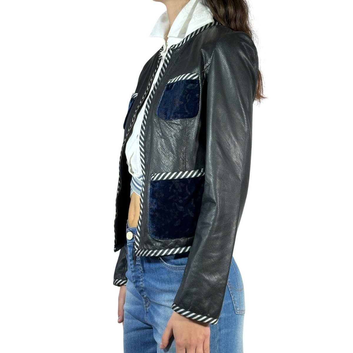Emporio Armani Leather Jacket - Brandsamsara
