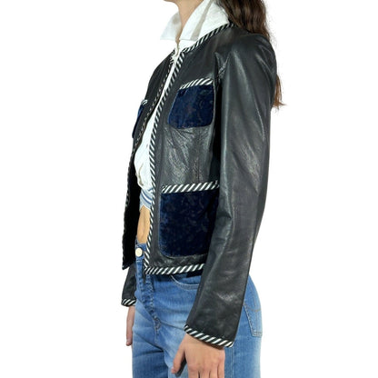 Emporio Armani Leather Jacket - Brandsamsara
