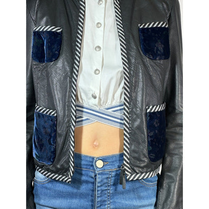 Emporio Armani Leather Jacket - Brandsamsara