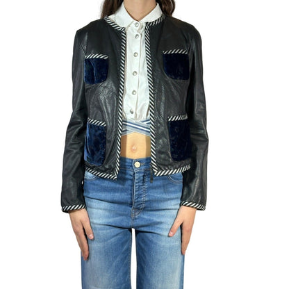 Emporio Armani Leather Jacket - Brandsamsara